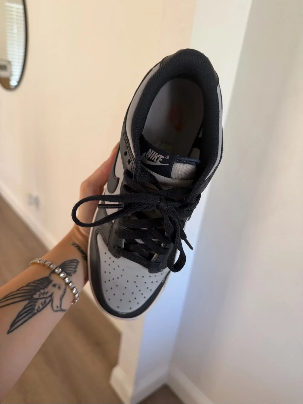 Nike Kids Black and Gray Low-Top Sneakers